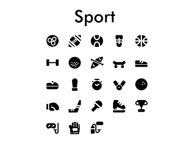 Sport icon presentation ui