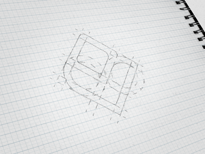 Sketch for VachryRizky Logo branding drawing grid logo manualdrawing personal sketch vector