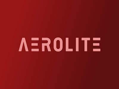 AEROLITE - Daily logo Challenge (Day 1) all caps bold daily dailylogochallange futuristic gradient logo outerspace rocket rocketship space text type