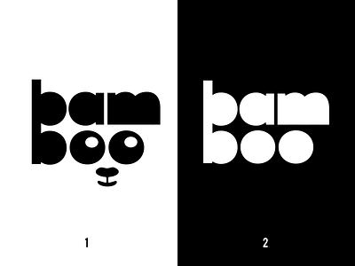 Panda/Bamboo logo concept - Daily Logo Challenge (Day 3) animal bamboo black and white challenge color fill concept dailylogochallenge idea panda