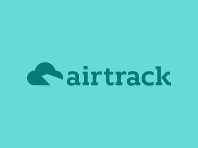 Airline Logo - Daily Logo Challenge (Day 12) airline airplane airtrack blue cloud concept fake flight icon kern negative space pioneer plane skybound