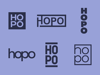 HOPO - Daily Logo Challenge Day 19 affinity designer animal australia blue concept font heaps hopo ideas kangaroo letter logo logotype revisions sunnies text type