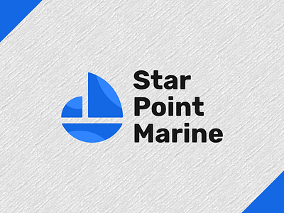 Boat Logo - Daily Logo Challenge (Day 23) abstract boat circle concept dailylogochallenge fake foata geometry icon jumpman logo open waters yachts shape simple star point marine text