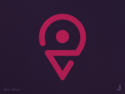 Location Pin Icon - Unused abstract cone ice cream icon interpretive location pin logo map person simple texture
