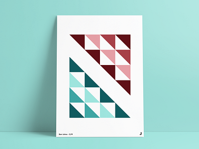 Geometric Poster #2 art design geometric gradient illustration poster poster art symmetry triangle vector wall art