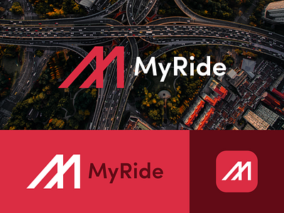 MyRide - Logo and Branding - Daily Logo Challenge (Day 29) brand branding car icon logo logo a day logotype lyft rideshare ridesharing service transportation uber