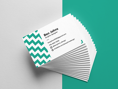 Business Card design brand business card cards custom marketing personal print turquoise