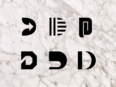Letter D icons abstract concept icon letter d letter logo lettermarkexploration logo modern monogram negativespace retro symbol