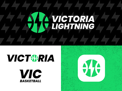 Basketball Team Branding - Daily Logo Challenge (Day 32) basketball brand identity branding branding concept icon lightning logo nba sports typography victoria