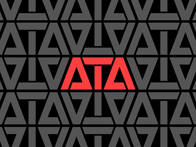 ATA Logotype brand branding concept designcontest geometric icon logo logotype negative space simple text type