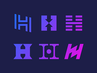 Letter H icons