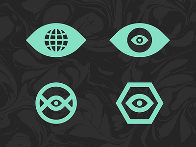 Eye Symbols 👁 branding concept eye eyeball icon illustration logo negative space simple symbol threadless