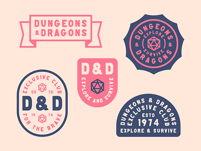 Dungeons & Dragons Badge Collection