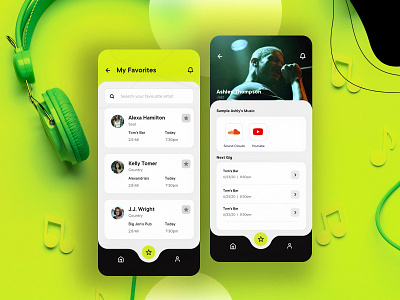 Music UI app design mobile ui ui uiux