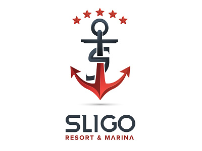Sligo Resort ancor logo logo logo design branding logodesign logos marina resort logo