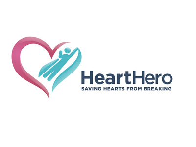 Logo Design Heart Hero