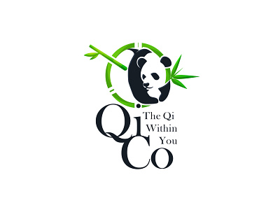 Logo Design for QiCo animal logo animals leaves logo logo logo agency logo design branding logo design concept logodesign panda panda logo