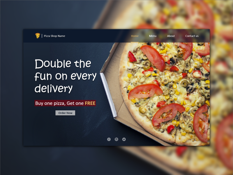 Pizza Shop Designs, Themes, Templates And Downloadable Graphic Elements 