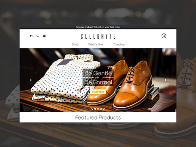 Homepage - clothing shop