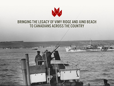 Vimy Home canada canadian from vimy to juno history legacy story telling storytelling web design webdesign world war wwi wwii