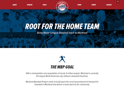 Mbp Home baseball canada expos major league montreal sports warren cromartie web design webdesign