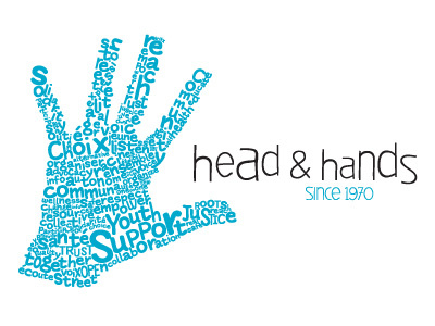 Head & Hands brand branding client logo logo design montreal non profit nonprofit