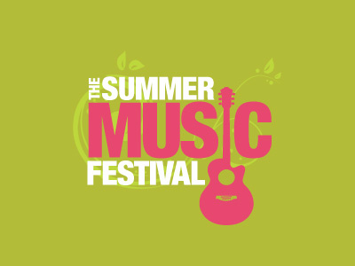 Summer Music Festival Logo client logo pink