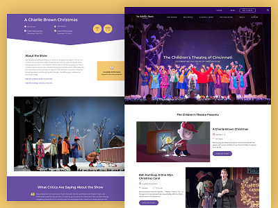 The Children's Theatre of Cincinnati website redesign colorful content strategy design responsive theatre ui ux
