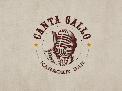 Logo Canta Gallo identity