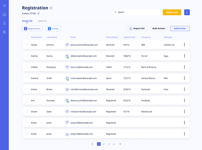 Registration product design ui ux