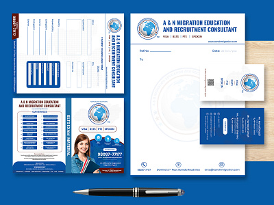 Brand Stationery Design book cover design brand design branding business card letter head stationery design