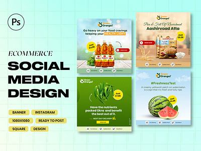 ECommerce Social media designs