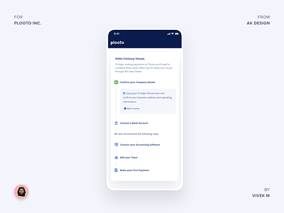 Plooto Inc - Checklist app brand design checklist clean design ios landing design mainpage minimal product progess ui ux ux