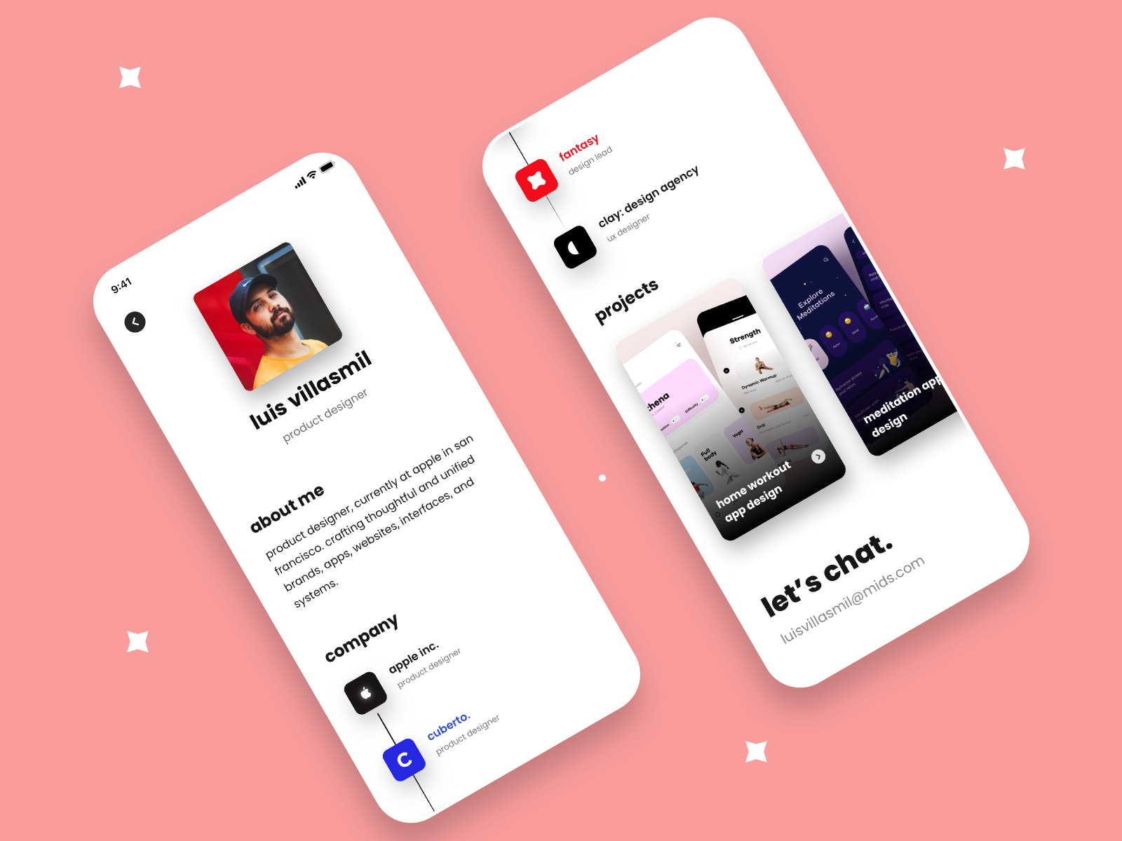 Portfolio UI Concept by Vivek Clinton M on Dribbble