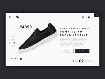 PUMA Online Product View - Redesign product ui ui ux webdesign