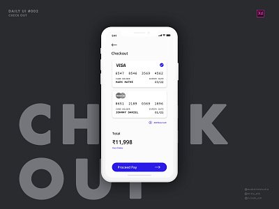 Daily UI :: #002 | Credit Card Checkout 002 app credit card credit card checkout daily ui ui ui ux
