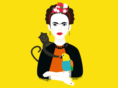 Frida Kahlo Illustration | Feministory Project design feminism fridakahlo illustration tfa