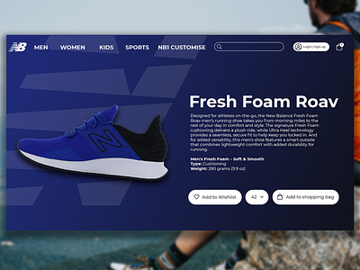 New Balance design ui ux web website