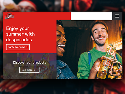 Desperados - Webdesign design desperados tequila ui ux web webdesign website
