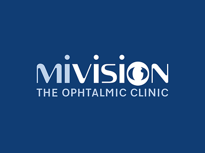 Mivision (ophtalmic clinic) brand branding design eye illustration logo ophtalmic clinic vector vision