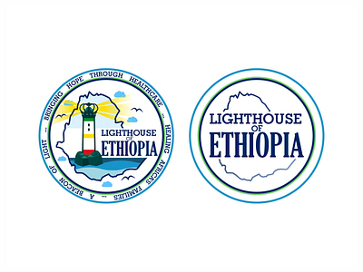 Lighthouse of Ethiopia (сharity organization) brand branding charity design ethiopia illustration lighthouse line logo map vector world