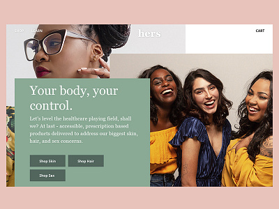Hers for women's Health design ui web website дизайн
