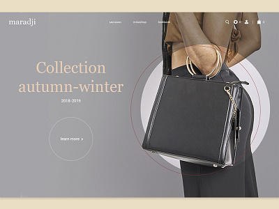 Fashion bags site concept