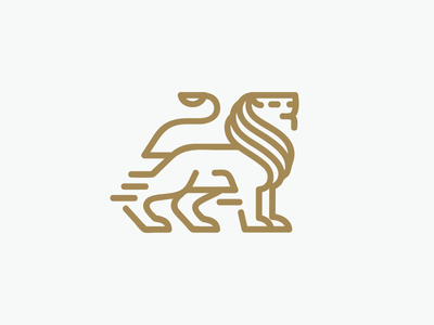 Leo gold animal design gold identity illustration leo line logo marks natural safari symbol