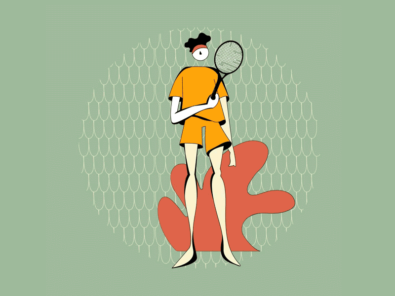 Tennis player animation