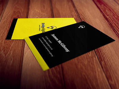 Business Cards black bridge bridge light bulb business cards card presentation yellow