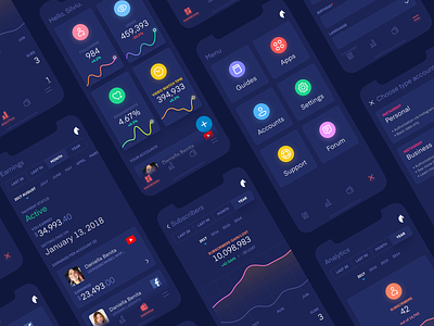 Creator Dashboard analytics analytics dashboard design feed graph icons ios mobile mobile app saas stats twitch twitter ui ui dashboard ui interface ux design youtube