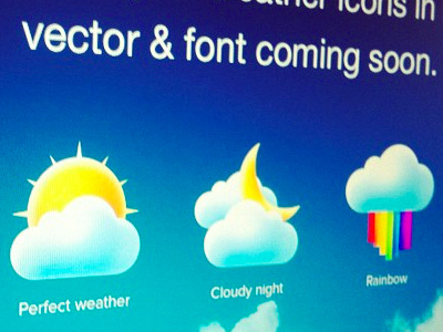 Weather Icons cloud clouds font forecast icon icons snow sun ui vector weather