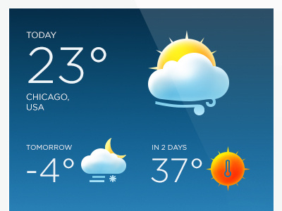 Weather Icons blue cloud degrees forecast icon icons rain rainbow red snow sun ui weather yellow