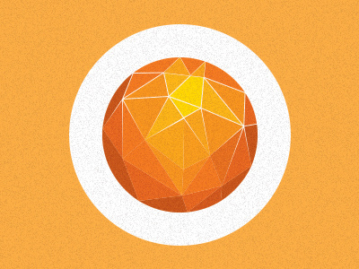 WIP / Playing around with shapes, planet, volcano orange planet shape sun triangle volcano yellow